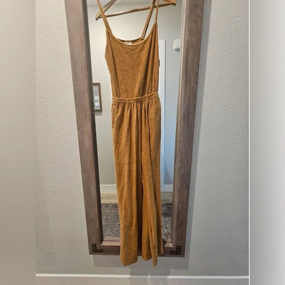 NWOT Aerie offline terry cloth rusted jumpsuit XS - Picture 3 of 10